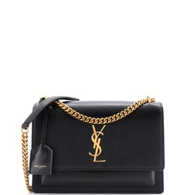 Saint Laurent Sunset Crossbody Bag Leather