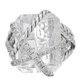 David Yurman Sterling Silver Diamond Quartz