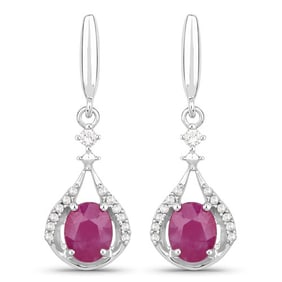 0.70 CT Genuine Ruby and White
