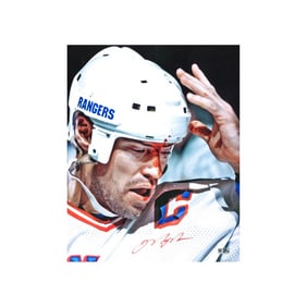 mark messier new york rangers autographed