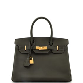 Hermes Birkin Handbag Vert Maquis Epsom