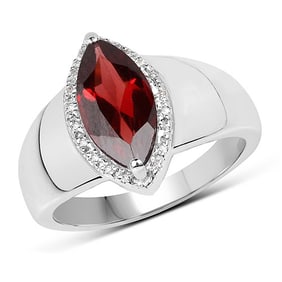 2.06 CT Genuine Garnet and