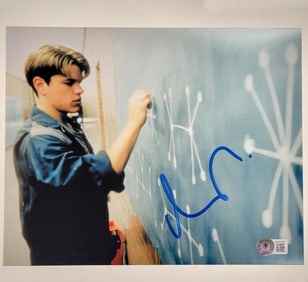 Matt Damon signed Good Will Hunting
