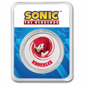 1 oz Silver Round Knuckles Colorized