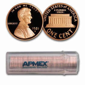 1981-S Lincoln Cent Type 1 50-Coin