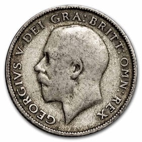 1921-1927 Great Britain Silver 6 Pence