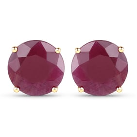 7.40 CT Genuine Ruby 14K Yellow