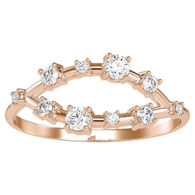 0.25 Carat Diamond 14K Rose Gold