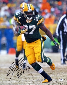 EDDIE LACY AUTOGRAPHED 16X20 PHOTO GREEN