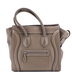 Celine Luggage Bag Grainy Leather Mini