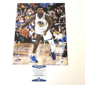 jordan bell signed 11x14 photo BAS