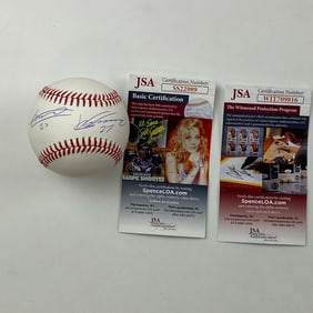 Autographed/Signed Vladimir Vlad Guerrero Jr. &