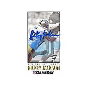 Rickey Jackson New Orleans Saints Autographed