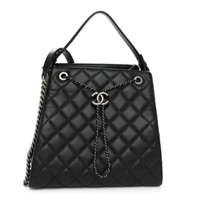 Chanel Caviar Quilted Medium CC Bucket