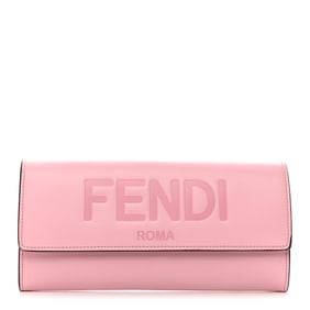 Fendi Vitello King Tamponato Logo Embossed