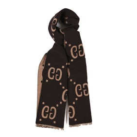 Gucci Wool Silk Monogram Jumbo GG