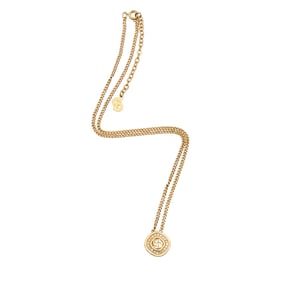 Dior Vintage Crystal CD Square Necklace