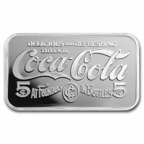 Coca-Cola Vintage 1 oz Silver Struck