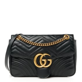 Gucci Calfskin Matelasse Medium GG Marmont