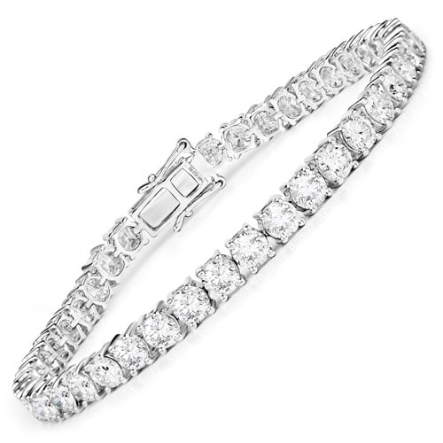 10.00 CT Lab Grown Diamond 14K White Gold Bracelet: 10.00 CT Lab Grown Diamond 14K White Gold Bracelet Stone Details: Diamond Item Type: Bracelet Subcategory: Diamond Gross Wt: 12.42 Diamond Wt: 10.00 ctw Total Stone Wt: 10.00 ctw Metal St