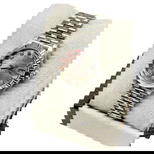Rolex Ladies President 79179 Factory MOP: Rolex Ladies President 79179 Factory MOP Diamond Dial 18k White Gold Box Paper Creator: Rolex Case Material: White Gold Stone: Diamond Stone Cut: Round Cut Movement: Automatic Period: 2000-2009 <b