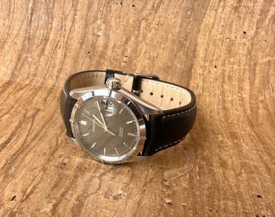 Eberhard & Co. Aquadate Automatic Ref: Eberhard & Co. Aquadate Automatic Ref 41007-A Date Mens Watch Creator: Eberhard & Co. Case Material: Stainless Steel Strap Material: Leather Movement: Automatic Place of Origin: Switzerland Period