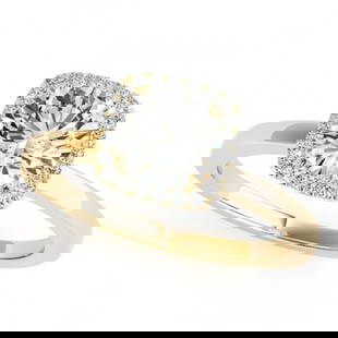 1.15 ctw Certified VS/SI Diamond Halo Ring 18k Yellow Gold: 1.15 ctw Certified VS/SI Diamond Halo Ring 18k Yellow Gold Item: Diamond Wedding RingTotal Gem weight: 1.15 carats Metal: Solid 18k Yellow Gold Gold Product Weight: Approx. 7.3 grams Jewelry