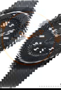 Omega Seamaster Ceramic Black dial on: Omega Seamaster Ceramic Black dial on black rubber strap 43.5mm Automatic watch Brand: Omega Model: Seamaster Model No: 21062442001001 Case Size: 44mm SKU no: RBJ83****** Movement: Automatic <