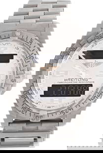 Breitling Aerospace e79362 Titanium Silver dial: Breitling Aerospace e79362 Titanium Silver dial 42mm Quartz watch Brand: Breitling Model: Aerospace Model No: e79362 Case Size: 42mm SKU no: RBJ85****** Features: Alarm, Chronograph Movem
