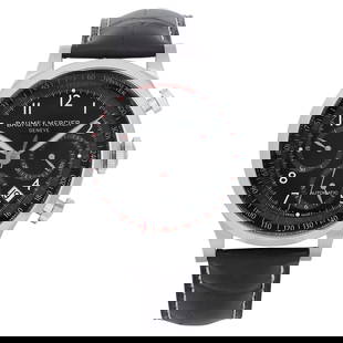 Baume et Mercier Capeland Steel Black: Baume et Mercier Capeland Steel Black Dial Automatic Mens Watch MOA10084 Creator: Longines Case Material: Steel Weight: 104.5 g Strap Material: Stainless Steel Case Shape: Round Case Dimensions: D