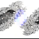 Tanzanite Diamond Ring 14K White Gold