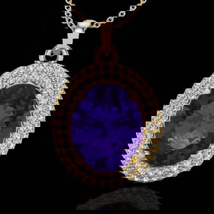 4 ctw Amethyst & Micro Pave VS/SI Diamond Necklace 18k Yellow Gold: 4 ctw Amethyst & Micro Pave VS/SI Diamond Necklace 18k Yellow Gold Item: Amethyst NecklaceTotal Gem weight: 4 carats Metal: Solid 18k Yellow Gold Gold Product Weight: Approx. 4.7 grams Jewelry