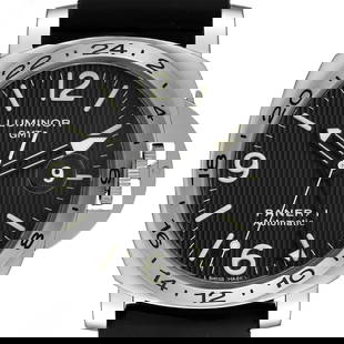 Panerai Luminor GMT 44 Tuxedo Dial: Panerai Luminor GMT 44 Tuxedo Dial Steel Mens Watch PAM00029 Box Card SKU no: RBJ70326 Brand: Panerai Model Name: Panerai Luminor GMT 44 Tuxedo Dial Steel Mens Watch PAM00029 Box Card Model Number: PA