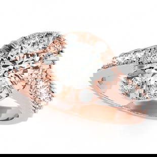 2 ctw Certified VS/SI Diamond Halo Ring 18k Rose Gold: 2 ctw Certified VS/SI Diamond Halo Ring 18k Rose Gold Item: Diamond Wedding RingTotal Gem weight: 2 carats Metal: Solid 18k Rose Gold Gold Product Weight: Approx. 7.3 grams Jewelry Note: