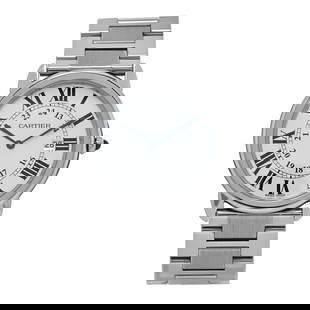 Cartier Stainless Steel 36mm Ronde Solo: Cartier Stainless Steel 36mm Ronde Solo Quartz Watch Brand: CARTIER Condition: Shows Wear Condition Details: Hardware: Scratch(es), Circumference: 6.75 in Case: 36 mm Band: 20 mm SKU no: