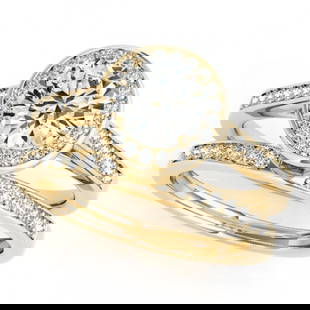 2.02 ctw Certified VS/SI Diamond 2pc Wedding Set Halo 14k Yellow Gold: 2.02 ctw Certified VS/SI Diamond 2pc Wedding Set Halo 14k Yellow Gold Item: Diamond Wedding RingTotal Gem weight: 2.02 carats Metal: Solid 14k Yellow Gold Gold Product Weight: Approx. 6.3 grams 