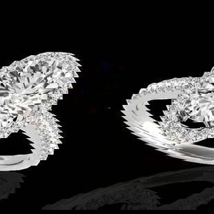 1.4 ctw Certified Diamond Solitaire Halo Ring 10k White Gold: 1.4 ctw Certified Diamond Solitaire Halo Ring 10k White Gold Item: Diamond Wedding RingTotal Gem weight: 1.4 carats Metal: Solid 10k White Gold Gold Product Weight: Approx. 3 grams Jewelry