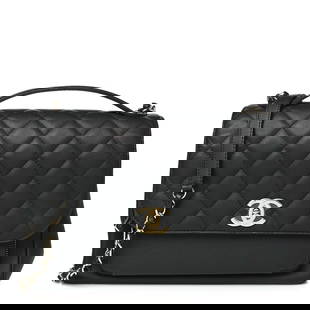 Chanel Caviar Quilted Large Business Affinity: Chanel Caviar Quilted Large Business Affinity Flap Black Brand: CHANEL Condition: Excellent Condition Details: Exterior: Creases, Interior: Marks, Hardware: Protective plastic sticker(s) intact, , Dus