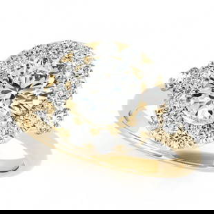 1.25 ctw Certified VS/SI Diamond Halo Ring 18k Yellow Gold: 1.25 ctw Certified VS/SI Diamond Halo Ring 18k Yellow Gold Item: Diamond Wedding RingTotal Gem weight: 1.25 carats Metal: Solid 18k Yellow Gold Gold Product Weight: Approx. 5.2 grams Jewelry