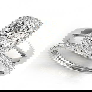 0.83 ctw Certified VS/SI Diamond 2pc Wedding Set Halo 14k White Gold: 0.83 ctw Certified VS/SI Diamond 2pc Wedding Set Halo 14k White Gold Item: Diamond Wedding RingTotal Gem weight: 0.83 carats Metal: Solid 14k White Gold Gold Product Weight: Approx. 3.7 grams 