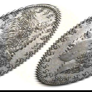 1884-S Morgan Dollar XF: 1884-S Morgan Dollar XF SKU no: RBJ8445 Year: 1884 Grade: Extra Fine Grade Service: None Denomination: $1.00 Mint Mark: S - San Francisco Metal Content: 0.7734 troy oz Purity: