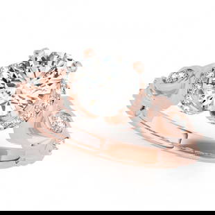 0.75 ctw Certified VS/SI Diamond Antique Ring 18k Rose Gold: 0.75 ctw Certified VS/SI Diamond Antique Ring 18k Rose Gold Item: Diamond Wedding RingTotal Gem weight: 0.75 carats Metal: Solid 18k Rose Gold Gold Product Weight: Approx. 7.1 grams Jewelry