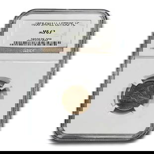 1858 Flying Eagle Cent MS-63 NGC: 1858 Flying Eagle Cent MS-63 NGC (Small Letters) SKU no: RBJ230700 Year: 1858 Grade Service: NGC Denomination: 1 Cent Metal Content: 0 troy oz Purity: None Diameter: 19 mm 
