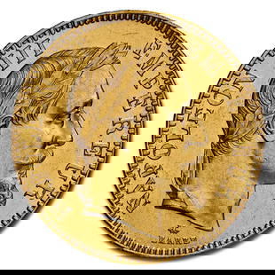 1869-A France Gold 100 Francs Napoleon: 1869-A France Gold 100 Francs Napoleon III MS-63 NGC SKU no: RBJ302336 Year: 1869 Grade: MS-63 Grade Service: NGC Denomination: 100 Francs Mint Mark: A - Paris Metal Content: 0.9334 troy
