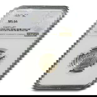 1869 Shield Nickel MS-66 NGC: 1869 Shield Nickel MS-66 NGC SKU no: RBJ294325 Year: 1869 Grade Service: NGC Denomination: $0.05 Metal Content: 0 troy oz Purity: None Diameter: 20.5 mm Guidelines for Bidding<