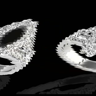 1.65 ctw Certified VS Black Diamond Solitaire Halo Ring 10k White Gold: 1.65 ctw Certified VS Black Diamond Solitaire Halo Ring 10k White Gold Item: Diamond Wedding RingTotal Gem weight: 1.65 carats Metal: Solid 10k White Gold Gold Product Weight: Approx. 4.6 grams 