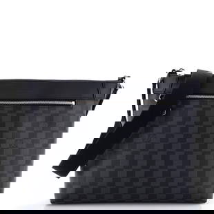 Louis Vuitton Mick NM Messenger Bag: Louis Vuitton Mick NM Messenger Bag Damier Graphite PM Exterior Color: Black Interior Color: Black Exterior Material: Canvas Coated Interior Material: Fabric Hardware Color: Silver Accessories: Lu