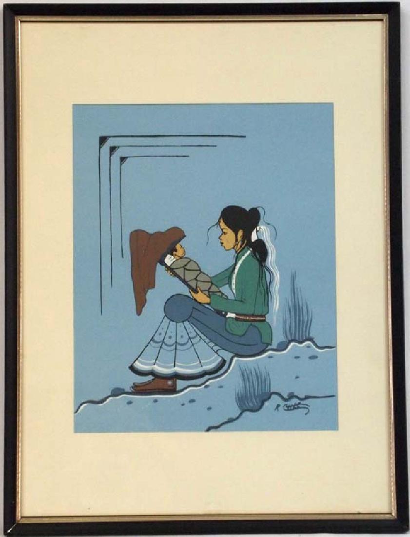 Navajo Robert Chee Signed Serigraph (1 of 3)