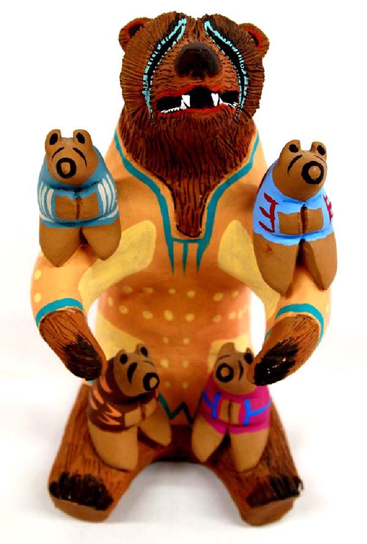 1992 Blackfoot Pottery Bear Storyteller by Cockrum (1 of 5)
