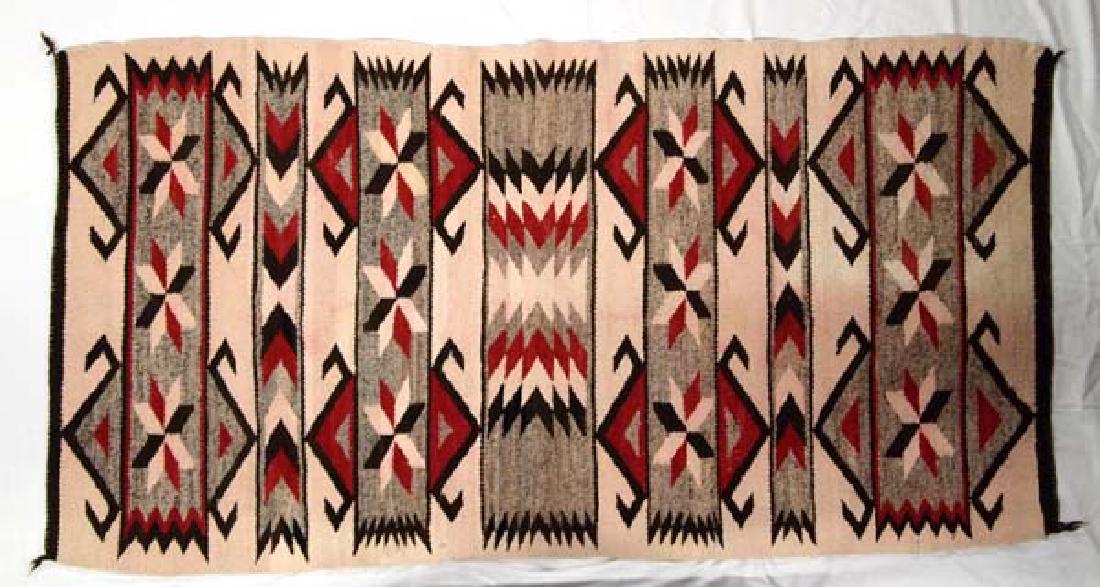 Vintage 1930-1940 Navajo Wool Textile Rug (1 of 3)
